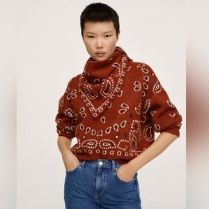 Mango Bandana Knit Sweater